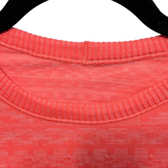 Lululemon Rest Less Pullover Women's Sz 4 Heathered Electric Coral Long Sleeve - Picture 4 of 5